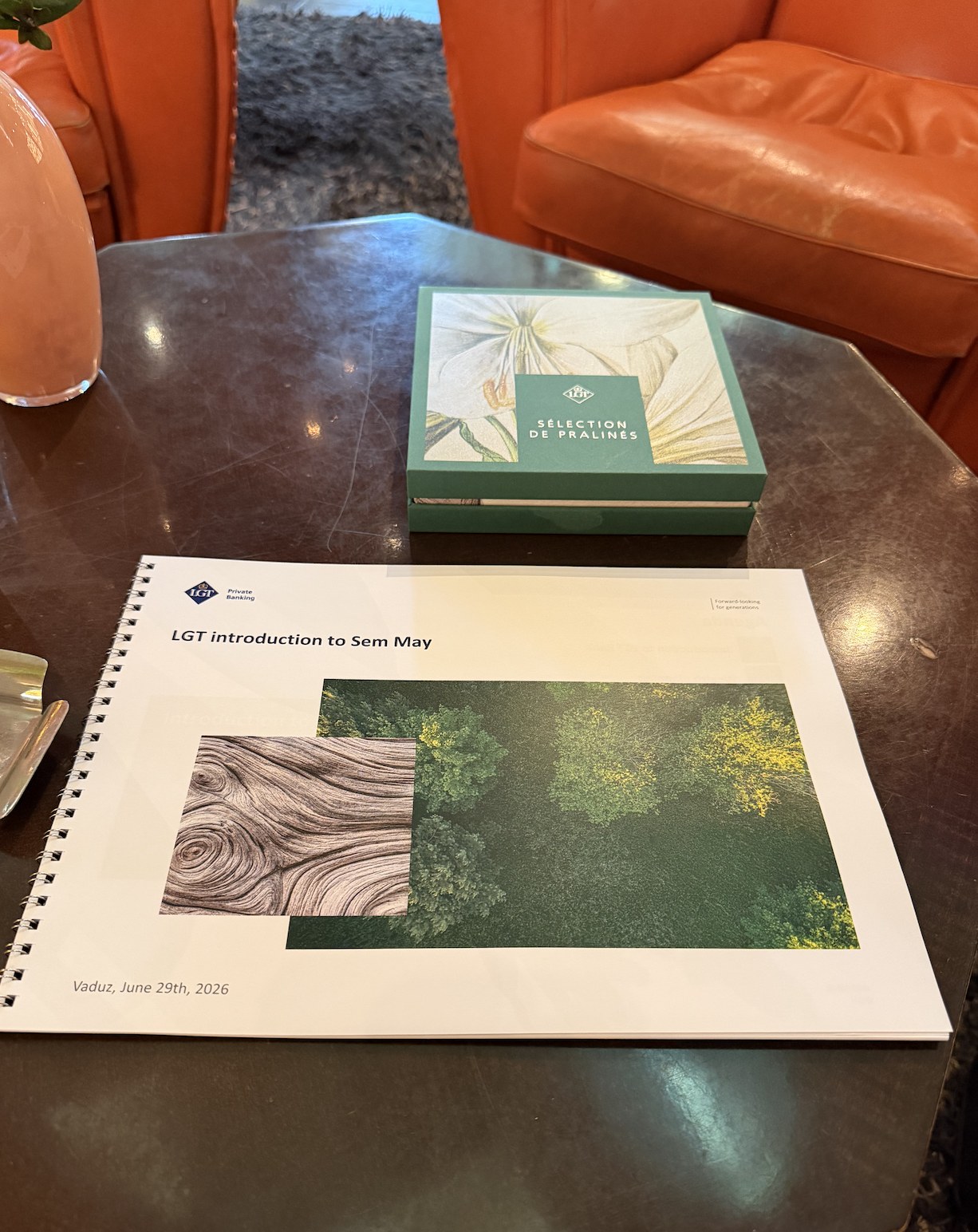 LGT Private Banking client introduction documents, Vaduz