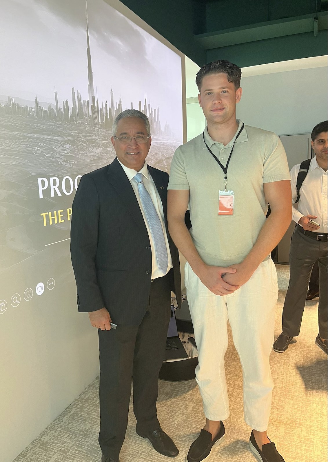 Sem May at a real estate development presentation, Dubai